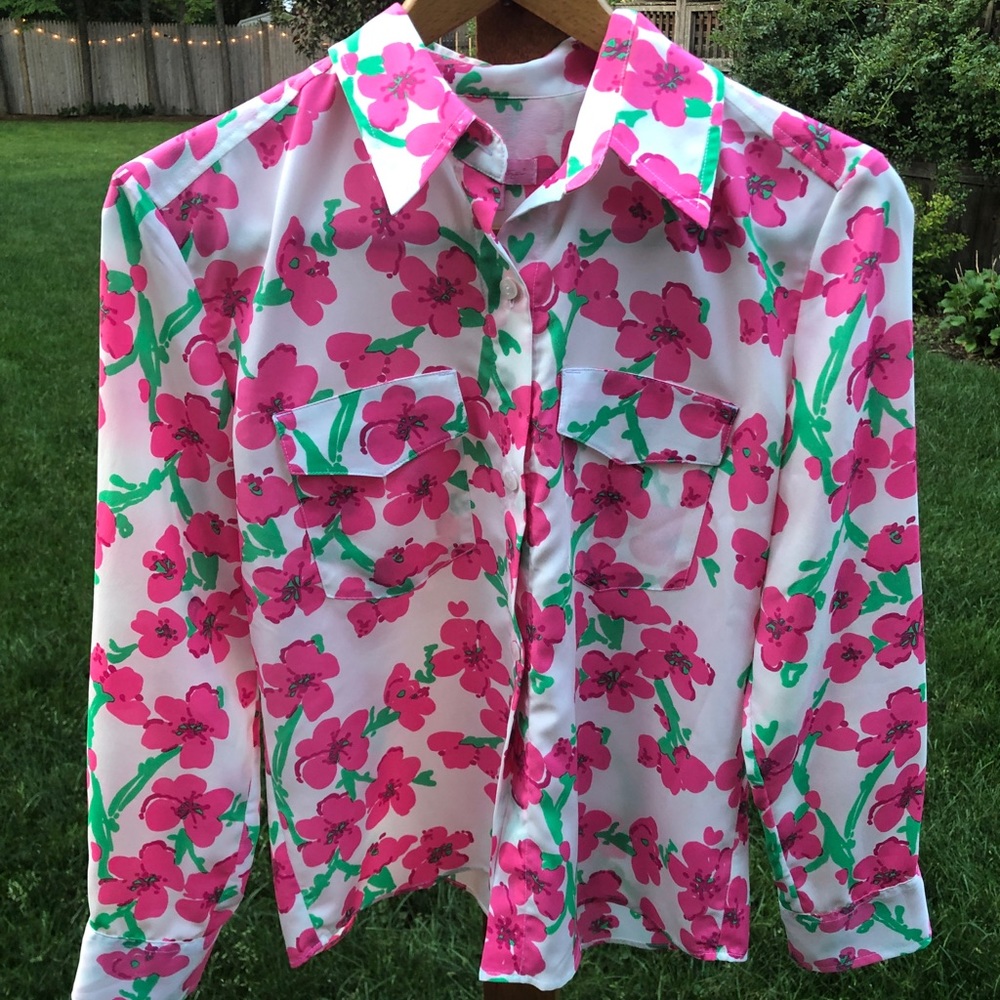 Lilly Pulitzer Floral Blouse